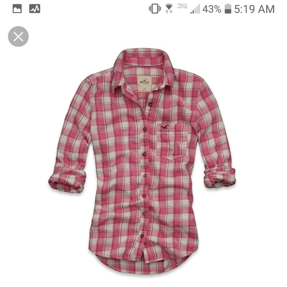 Hollister button up flannel original photos too